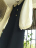 莎妮朵罗大码女装雪纺连衣裙胖妹妹新品显瘦款遮肚假两件打底裙17381 黑色 XL建议115-130斤穿着 晒单实拍图