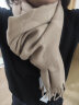 COACH/蔻驰 官方授权 女士LOGO印花时尚潮流围巾 卡其色CB684CAM 实拍图