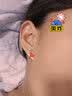 银瑜 缠绕S925银针耳钉女螺丝拧扣养耳洞耳骨钉睡觉免摘耳蜗钉耳环 五角星耳钉 实拍图