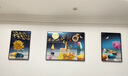 Sixpoetry 客厅装饰画现代简约沙发背景墙壁画轻奢三联晶瓷画大气高档挂画 家和富贵（铝合金外框） 晶瓷画左右40*60+中间80*60亮面 实拍图
