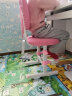 尚学 儿童学习椅子小学生坐姿家用写字椅座椅可调节可升降学习椅凳子 带轮粉色+脚踏【双肩背带】 默认1 实拍图