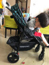 神马婴儿推车简易方便可坐可躺轻便宝宝车可折叠儿童加宽座位伞车SK9 黑色 实拍图