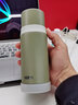 膳魔师（THERMOS）新款不锈钢保温杯保冷杯FFM FEI旅行杯水杯杯盖可当小碗凉水 FEI-351-KKI 绿色 350ml 实拍图