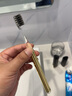 科朵软毛牙刷深层清洁细丝软毛家庭装宽头成人情侣装高档轻奢牙刷收纳 玫金/水晶 2支 【每支配收纳筒】 实拍图