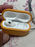 御森迪 AirPodsPro2保护套皮革无线耳机套陈苹果airpods3代新款皮质全包防摔男纯色二代 【花菱橙-不掉盖】高档皮革丨送防丢挂钩 苹果 AirPods Pro 第二代 实拍图