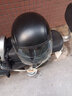 戈凡3C认证电动车头盔夏季防晒半盔男女电瓶摩托车安全头盔防晒防风帽 哑黑3C认证 实拍图