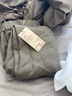 无印良品（MUJI）女式 亚麻 灯笼裤 裤子 长裤 休闲裤 萝卜裤 BEG09C2S 烟熏绿色 L(165/70A) 实拍图