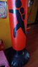 迪迦曼充气沙袋儿童健身拳击柱pvc厚款不倒翁搏击柱拳击训练器材 黑颜色1.6米(彩卡包装) 160cm高 晒单实拍图