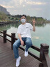 航海日志短袖男士t恤韩版潮宽松体恤2023新款T恤男上衣夏季纯棉港风打底衫 白色0229 L码 170-175cm 110-130斤 实拍图