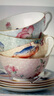 WEDGWOOD【魏大勋同款】威基伍德杜鹃骨瓷茶具2杯2碟咖啡杯套组 桃+蓝 实拍图