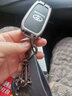 绅创适用丰田钥匙套凯美瑞卡罗拉亚洲龙狮雷凌威兰达锋兰达扣rav4包壳 C款【铂金灰】+【复古黑皮绳】 实拍图