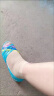 菲伊斯莉品牌果冻凉鞋女夏季韩版彩色透明塑料鱼嘴罗马鞋室外穿沙滩洞洞鞋 蓝色 36 晒单实拍图