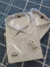 沂伦赫夏季薄款短袖衬衫男加肥加大码宽松肥佬商务休闲半袖胖子纯色衬衣 白色 5XL (建议220-240斤) 实拍图