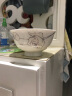 传世瓷 景德镇陶瓷碗餐具套装中式米饭碗汤碗 家用骨瓷高脚防烫碗 可进微波炉 4.5英寸 10个装 高脚碗永恒玫瑰 实拍图