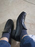 沙驰（SATCHI）男鞋一脚蹬商务休闲皮鞋通勤正装皮鞋轻便透气男士羊皮皮鞋 黑色65681009Z 41 (255mm) 实拍图