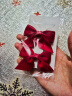 方以沐儿童蝴蝶结发夹宝宝公主对夹小女孩发卡可爱边夹女生头饰夹子发饰 #红色对夹 实拍图