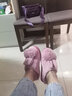 迪芙熙女生拖鞋可爱卡通冬季毛绒棉拖鞋女室内防滑保暖少女心月子居家棉 玫红色 38 39码(适合37/38脚穿) 实拍图
