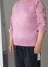 恒源祥中年妈妈装春装针织T恤上衣50-60岁洋气中老年女装春秋刺绣小衫 紫色 2XL 175/96A【建议105-120斤】 实拍图