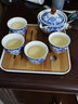 菲享 便携式旅行茶具套装懒人功夫茶具家用泡茶神器泡茶壶旅行功夫便携式懒人自动360旋转创意泡茶壶 旅行茶具套装-青花 实拍图