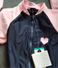 迪卡侬（DECATHLON）儿童连体游泳衣长袖防晒保护男童女童温泉潜水服中大防晒NABE 【立体剪裁 版型升级】粉色心情 80 123-130cm 7-8岁 实拍图