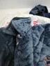 班菲诗冬季加厚睡衣男三层加厚加绒珊瑚绒夹棉男士中老家居服套装 纯灰色 三层加厚夹棉 XL 建议(体重110-130) 实拍图