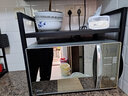 达派屋(DAPAI HOME)厨房微波炉置物架烤箱架可伸缩家用电饭煲调料收纳架 黑色加粗特厚单层（可伸缩） 实拍图