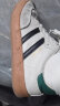 西遇复古厚底德训鞋女2024年春季新款绿尾撞色百搭休闲学生运动板鞋 米白/绿色 （预售4月29日） 36 实拍图