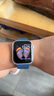 Apple Watch SE  智能手表GPS + 蜂窝款44毫米银色铝金属表壳风暴蓝色运动型表带S/M 健康手表MRHG3CH/A 实拍图
