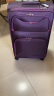 兰博军刀（Rambo Saber）行李箱牛津布拉杆箱商务旅行箱登机箱帆布密码箱超大容量箱子软箱 086A紫色拉链 26英寸 实拍图