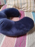 foojo颈枕U型枕午睡枕u形枕旅行颈枕办公室头枕靠枕靠垫 藏蓝色 实拍图