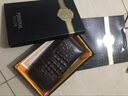 尊爵狼鳄鱼皮钱包男长款真皮手拿包个性皮包休闲商务泰国鳄鱼皮手包潮父亲节礼物 棕色头骨 实拍图