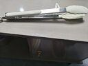 拜格食品夹硅胶多功能防烫耐高温烧烤夹子面包夹牛排夹 奶白色【12寸】可立支架食品夹 实拍图