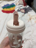AKS吸管塑料杯女生夏季tritan耐高温水杯子毕业礼品伴手礼便携喝水杯 古德白（耐高温+吸管）500ml 实拍图