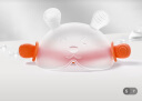 马博士婴儿牙胶小月龄磨牙胶棒安抚胶硅胶玩具防吃手牙咬胶 兔子橙色 实拍图