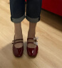 百丽法式复古玛丽珍鞋女鞋新款小皮鞋单鞋B1199AQ3 红色 36 晒单实拍图