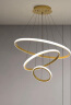 ARROW箭牌照明 客厅吊灯餐厅灯轻奢北欧后现代简约客厅卧室书房灯 三环白色60瓦三色20+40+60cm 晒单实拍图