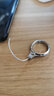 旦榄适用 手机指环挂绳钥匙短款手链男士扣u盘配件壳小挂件饰品女韩版防丢防摔绳多功能吊环 金属电镀款【极光银】【推荐】 实拍图