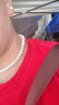 meluxe美奈 S925银淡水珍珠项链白色串珠项链妈妈款  含证书 送妈妈礼物 S925银珍珠三件套8-9mm/40cm微瑕 晒单实拍图