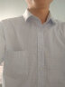 杉杉格子短袖衬衫男夏季新款商务休闲中年蓝格子短袖衬衣男 TRT4450短袖 38 实拍图