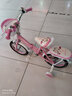 凤凰儿童自行车折叠女童单车2-10岁男孩脚踏车童车 粉色 14寸 实拍图