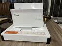 古德A4热熔封套 透明封面胶套 塑料封皮纸文件书本装订机资料档案凭证皮纹纸胶装封套合同标书胶装机装订 白色 18mm-10个 装订131-160张 实拍图