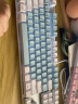 MageGee 机械风暴键盘 游戏机械键盘 电竞机械键盘 专用USB背光电脑有线办公吃鸡104键键盘 白蓝混搭 青轴 实拍图