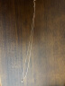 周大福RINGISM 几何18K玫瑰金镶钻石项链吊坠 U178127 40cm 晒单实拍图