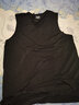 富梅瑞  冰丝无痕背心男夏季紧身弹力运动速干无袖宽肩打底汗衫男薄款 V领黑色冰丝背心 XL 实拍图