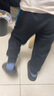 Classic Teddy精典泰迪童装男童裤子儿童长裤中大童休闲运动卫裤 黑色 110  实拍图