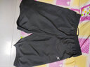 特步七分裤男夏季冰丝感休闲短裤透气速干宽松运动裤子男梭织跑步裤7 运动七分裤-灰黑 3XL /190 实拍图