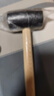 LSNUO橡胶锤家居装修锤木柄皮锤地砖锤子贴瓷砖墙砖工具黑色橡胶锤 木柄-黑色橡胶锤【500型】 实拍图