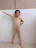 舞东方德绒儿童肤色保暖内衣秋冬季女童舞蹈服肉色加绒打底衣隐形打底衫 肉色-德绒【上衣+裤子】 140 (身高130-140厘米) 实拍图