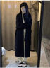 瑜尚臻品长款针织衫开衫外套女毛衣女秋冬季韩系宽松显瘦上衣慵懒风大衣 【黑色】均码 实拍图