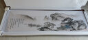 良品大师流水生财山水画办公室挂画中式客厅装饰画靠山图茶室字画风景壁画 聚宝盆A5 58*168cm宣纸+红木色框（较小） 实拍图